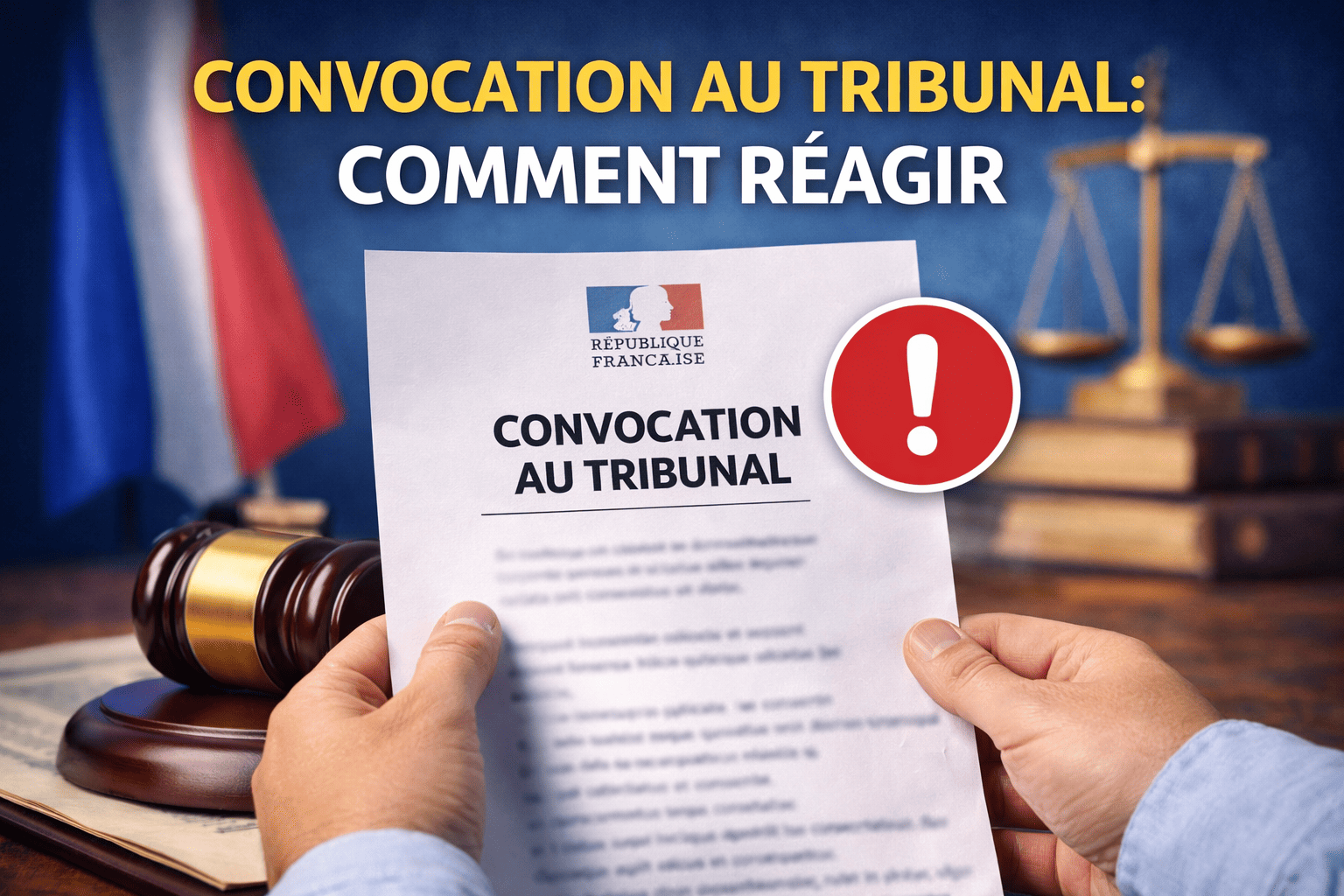 Convocation au tribunal : comment réagir - LEX GUIDE