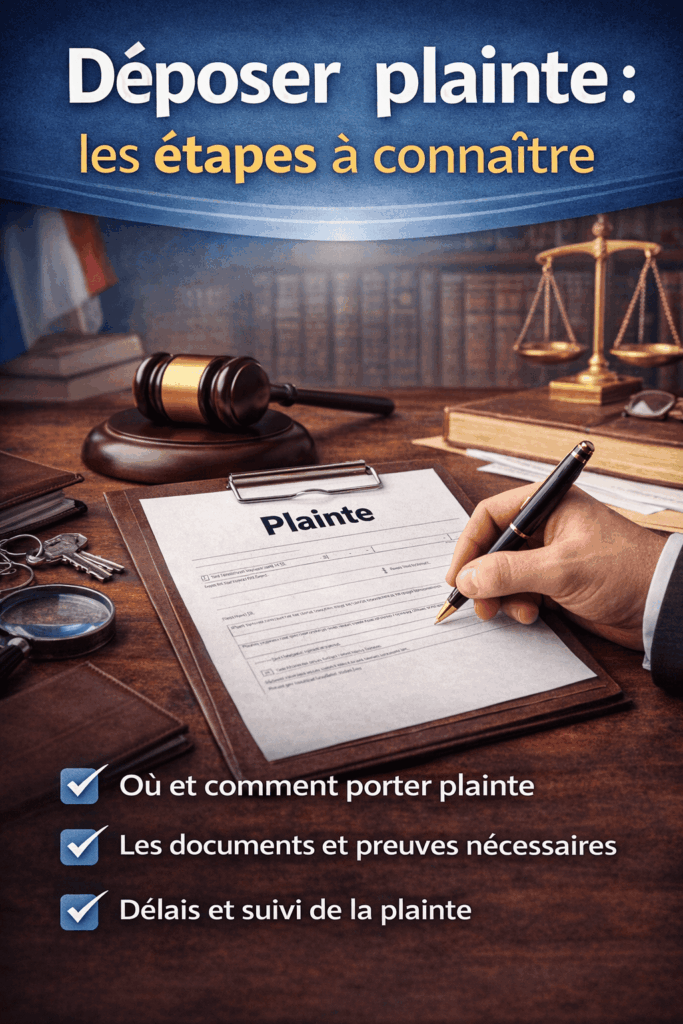 Déposer plainte : les étapes à connaître pour engager une procédure en France