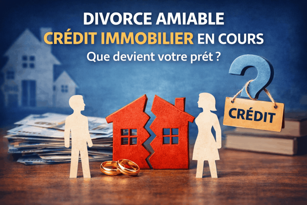Divorce amiable et crédit immobilier en cours : séparation du couple et prêt immobilier sur un bien commun