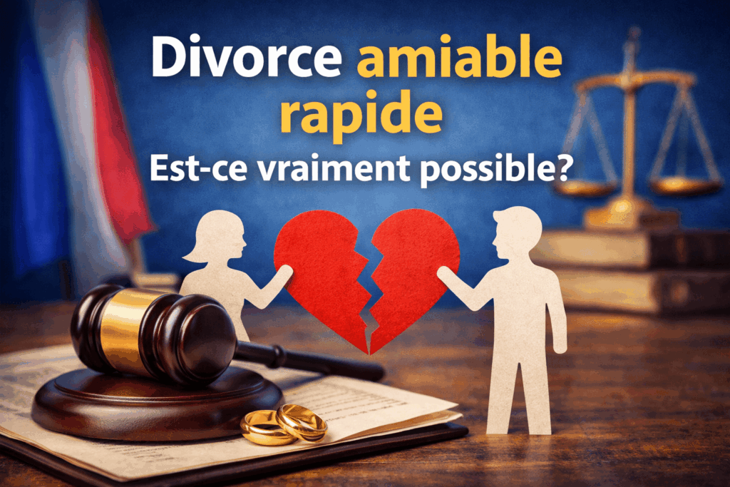 Divorce amiable rapide : est-il possible de divorcer rapidement en France avec un avocat