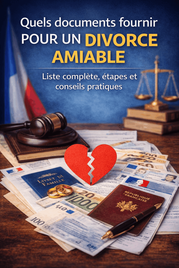 Quels documents fournir pour un divorce amiable : liste complète des pièces nécessaires en France