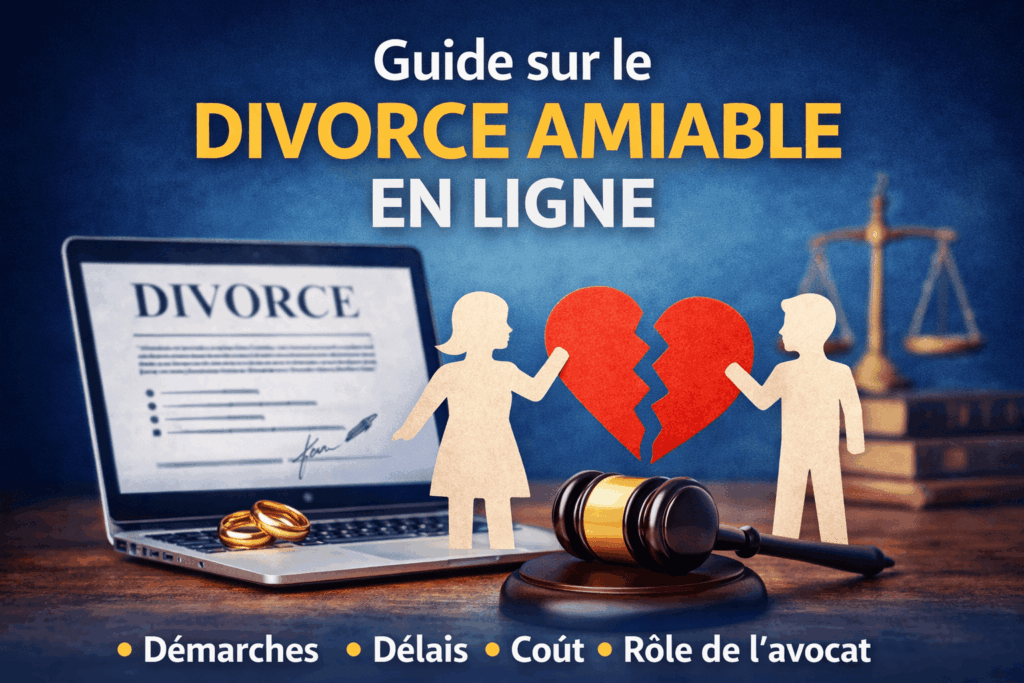 Guide divorce amiable en ligne : démarches, délais, coût et rôle de l’avocat en France