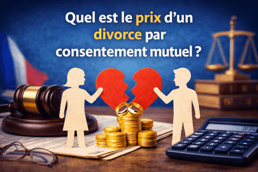 Prix d’un divorce par consentement mutuel en France : coûts, honoraires d’avocat et frais détaillés