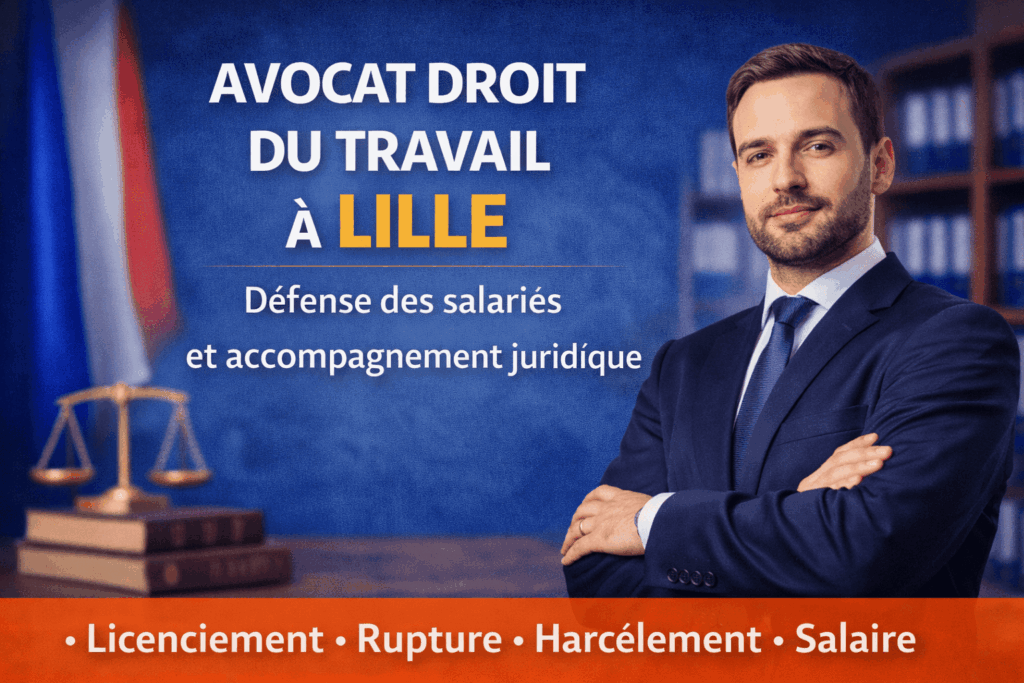 Avocat en droit du travail à Lille : licenciement, rupture, harcèlement et défense des salariés