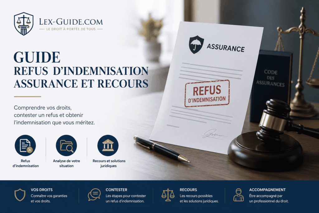 Guide juridique sur le refus d’indemnisation par une assurance et les recours possibles