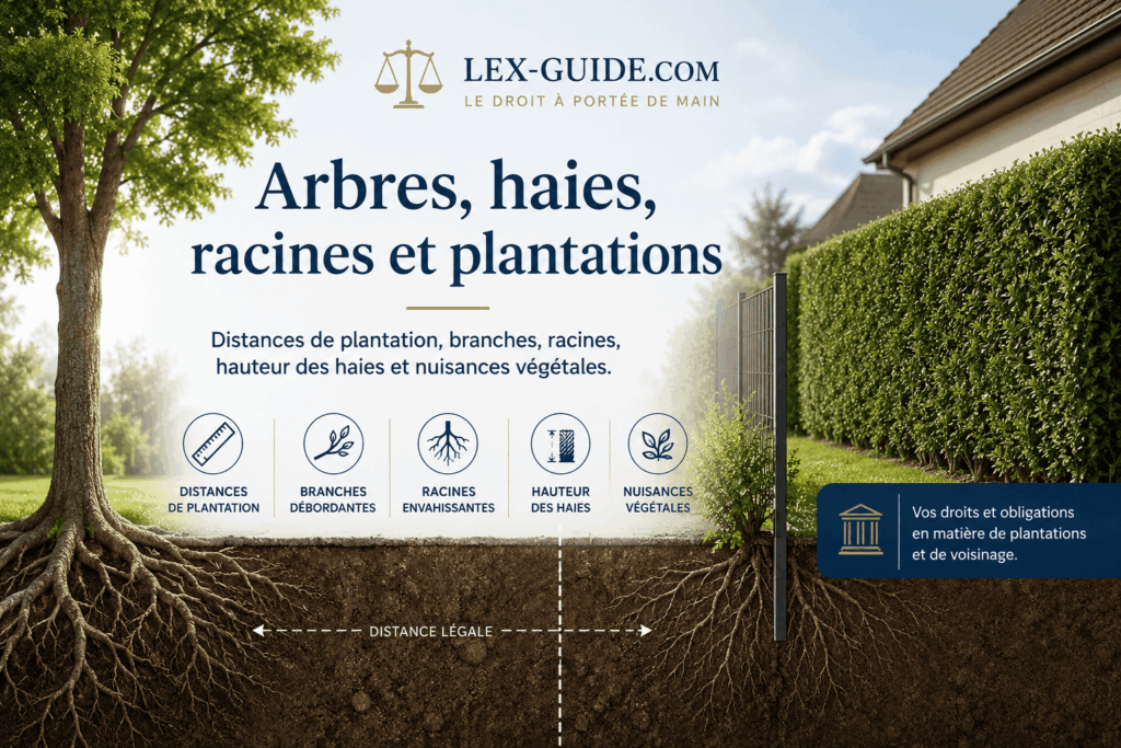Arbres, haies, racines et plantations : règles de voisinage et distances de plantation