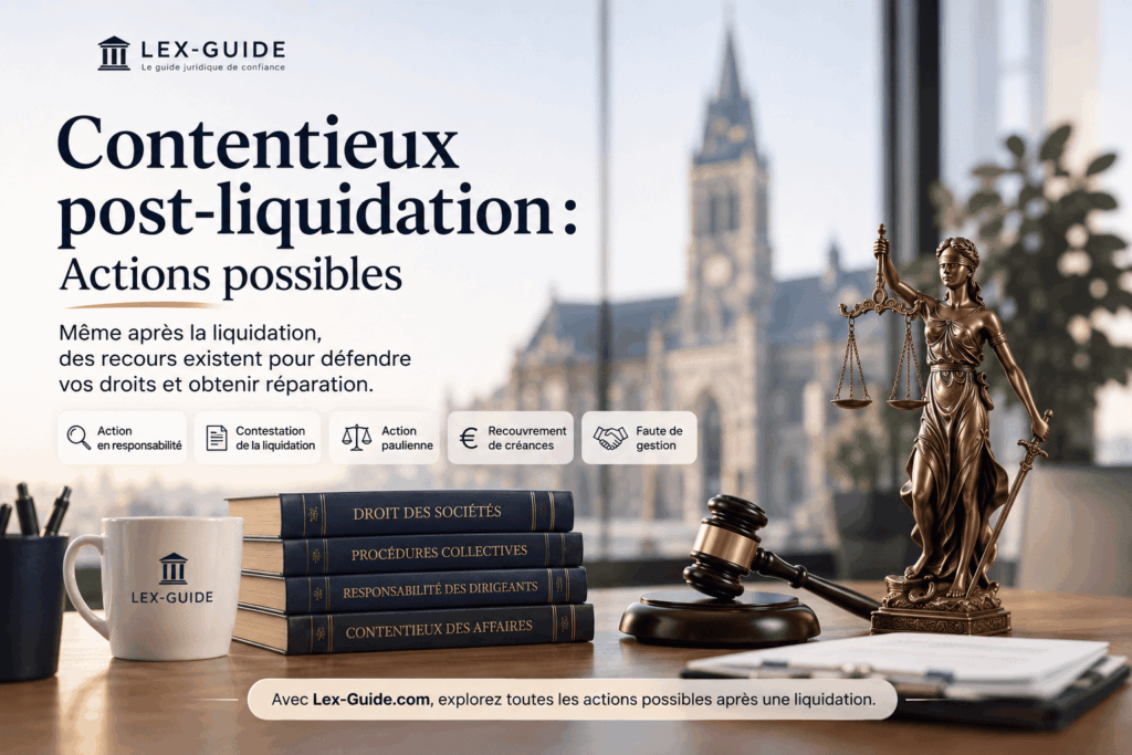 Contentieux post-liquidation : actions possibles et recours juridiques