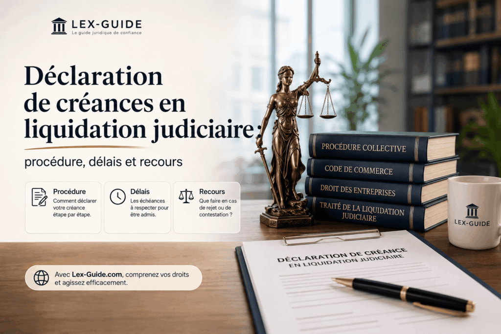 Déclaration de créances en liquidation judiciaire : procédure, délais et recours