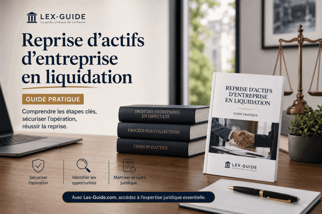 Reprise d’actifs d’entreprise en liquidation : guide pratique pour sécuriser une opération de reprise et comprendre les principales étapes juridiques.